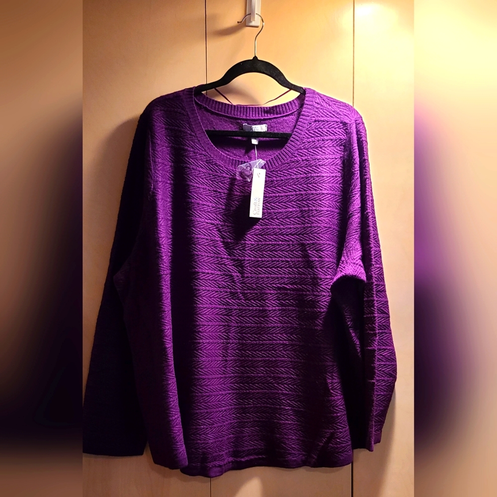Women's Croft & Barrow 2X Sweater Brand New